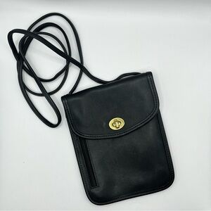 Vintage Coach Black Crossbody Bag